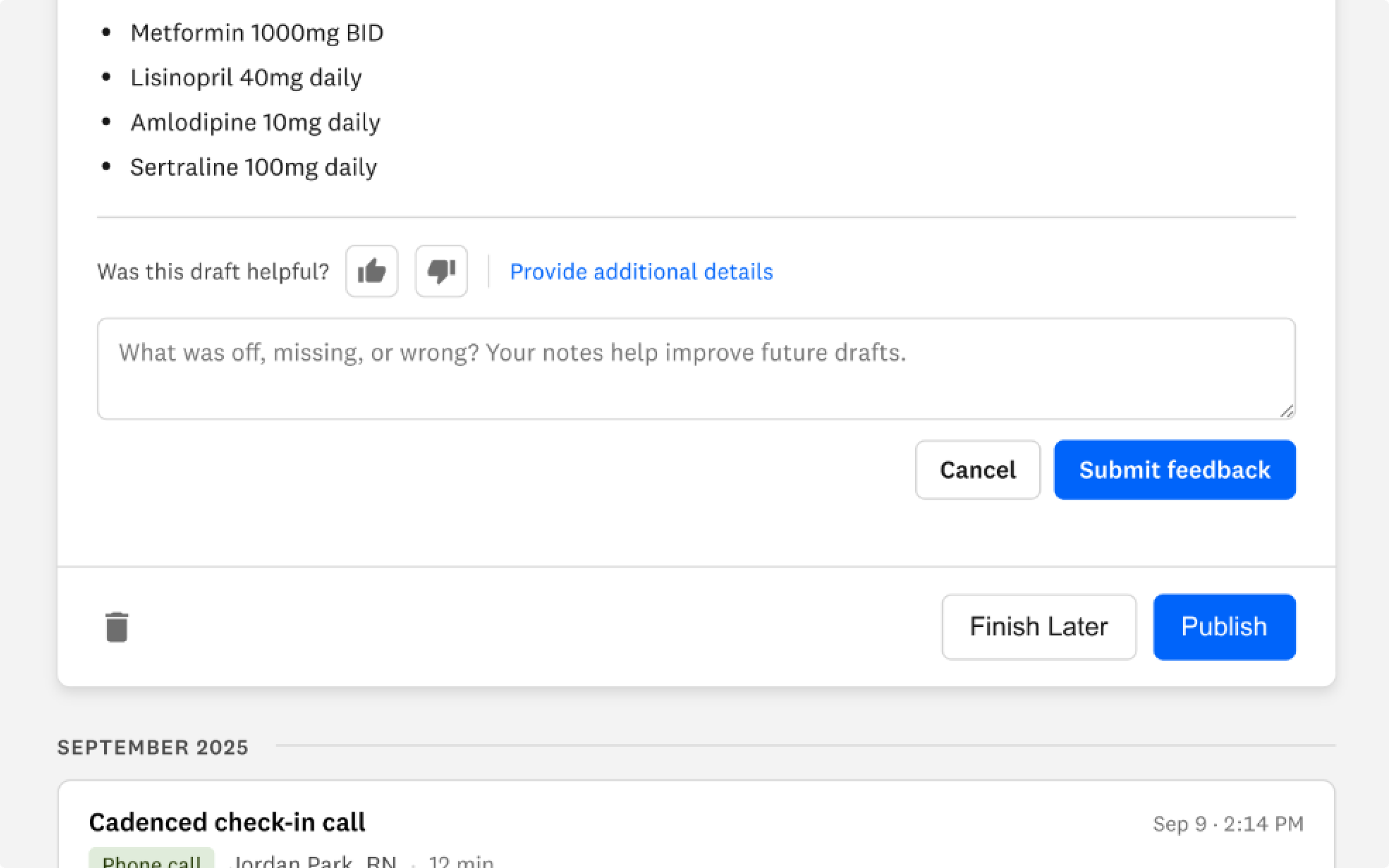 Embedded in the care workflow