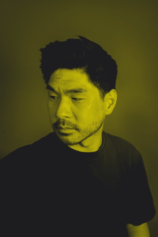 Stuart Kim — 01-down portrait, yellow duotone treatment